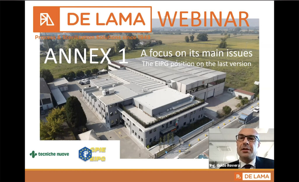 Webinar: Annex 1 – A focus on its main issues: : the EIPG position on the last version.