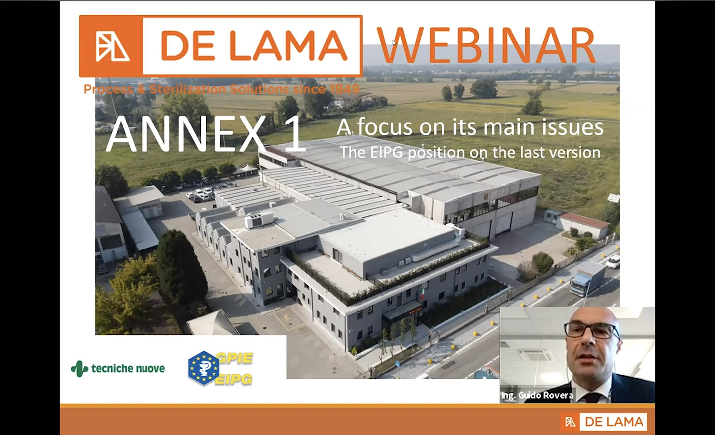 Webinar: Annex 1 – A focus on its main issues: : the EIPG position on the last version.