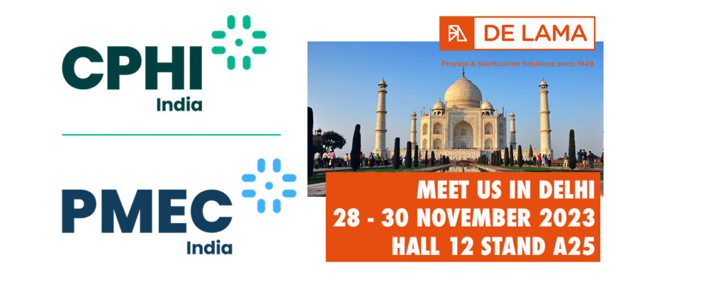 De Lama participará en el próximo CPHI-PMEC en India del 28 al 30 de noviembre con un stand dedicado