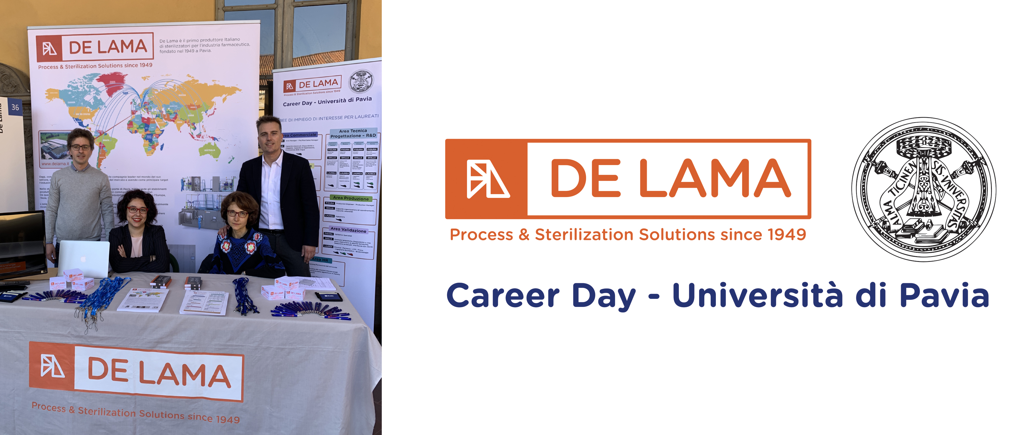 Career Day 2019. Portes ouvertes aux entreprises de l&rsquo;Université de Pavie avec De Lama