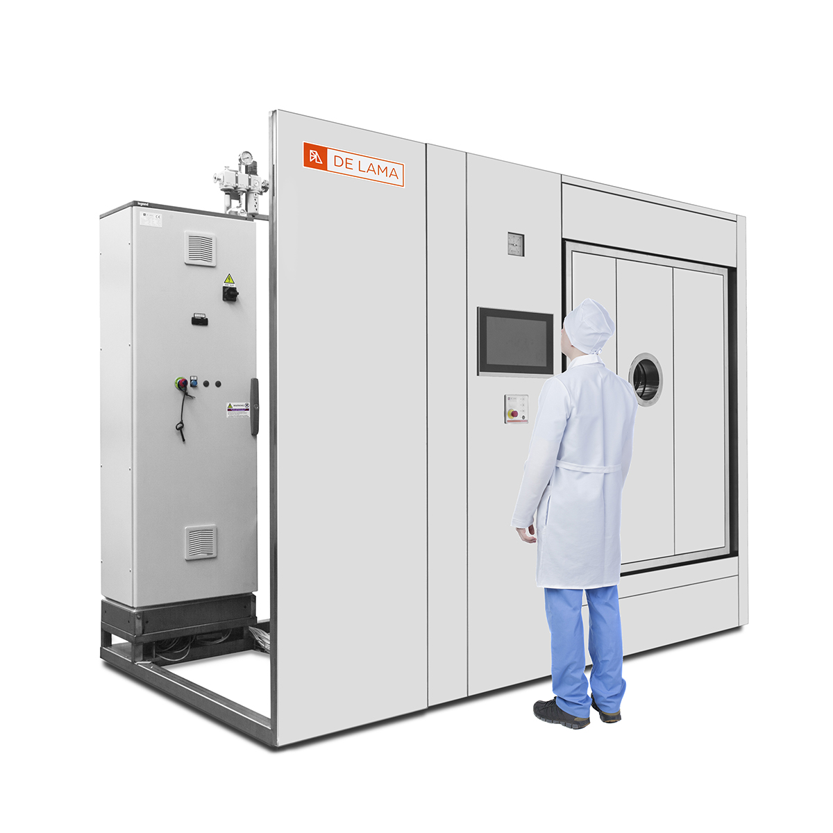 Passbox for decontamination with vaporized hydrogen peroxide under vacuum with HyPerDekont® technology